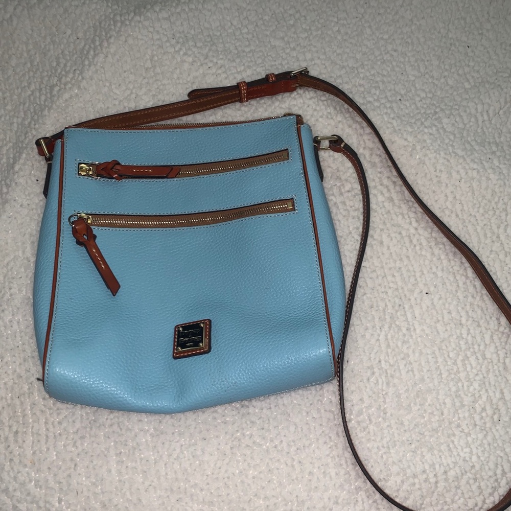 Authentic Dooney & Bourke Blue Crossbody Purse